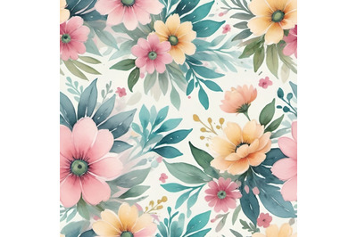 Delicate arrangement of pastel-colored flowers