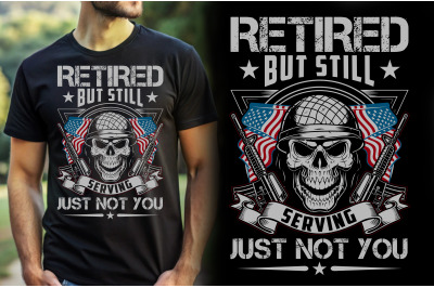 Retired Veteran T-shirt Design