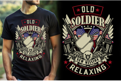 Retired Veteran T-shirt Design