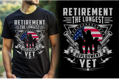 Retired Veteran T-shirt Design