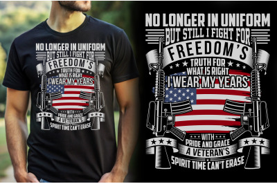 Retired Veteran T-shirt Design
