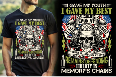 Retired Veteran T-shirt Design
