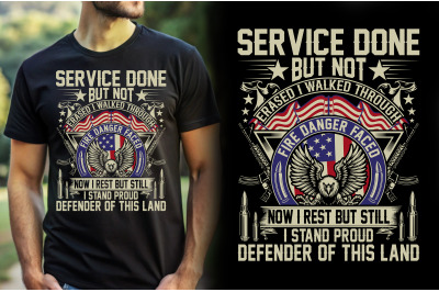 Retired Veteran T-shirt Design