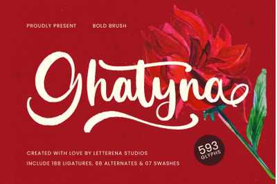 Ghatyna - Bold Brush Font
