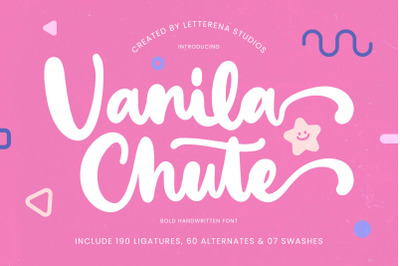 Vanila Chute - Bold Handwritten Font