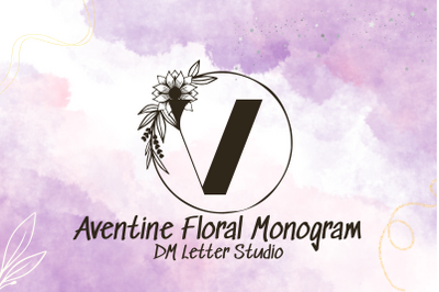 Aventine Floral Monogram
