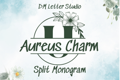 Aureus Charm Split Monogram