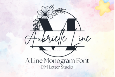 Aubrielle Split Monogram