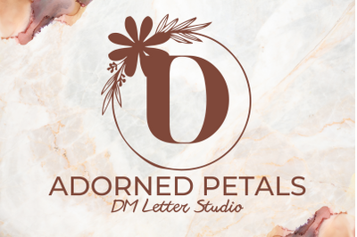Adorned Petals Monogram
