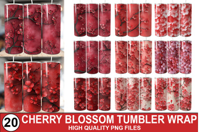Cherry Blossom Tumbler Wrap Bundle