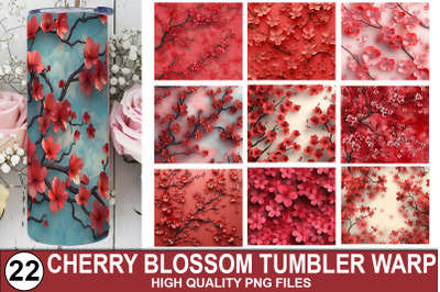 Cherry Blossom Tumbler Wrap Bundle