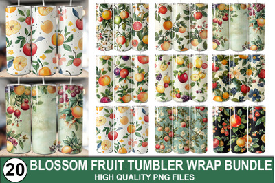 Blossom Fruit Tumbler Wrap Bundle