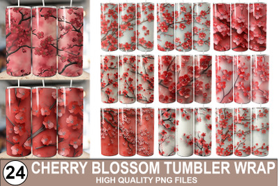 Cherry Blossom Tumbler Wrap Bundle