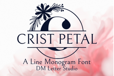 Crest Petal Split Monogram