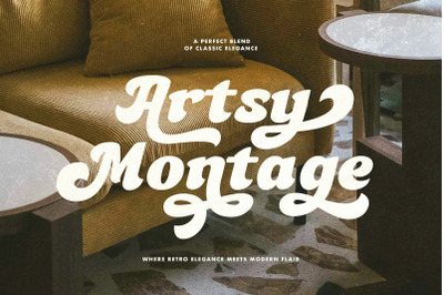 Artsy Montage - Retro Bold Font