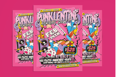 Valentines Indie Music Concert Flyer