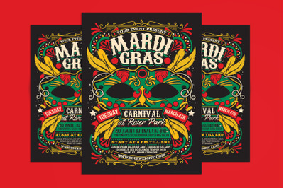 Mardi Gras Flyer Template