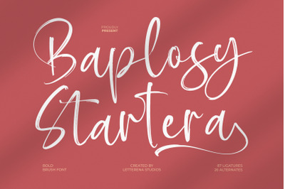 Baplosy Startera - Bold Brush Font