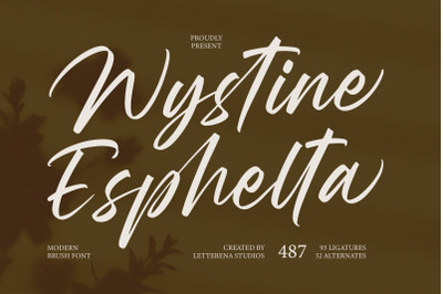 Wystine Esphelta - Modern Brush Font