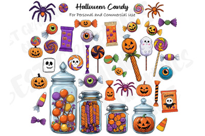 Halloween Candy Clipart Trick or Treat