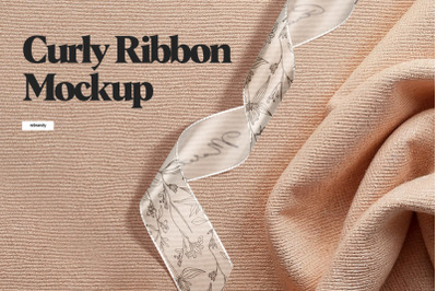 Curly Ribbon Mockup