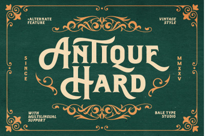Antique Hard - Bold Vintage Font