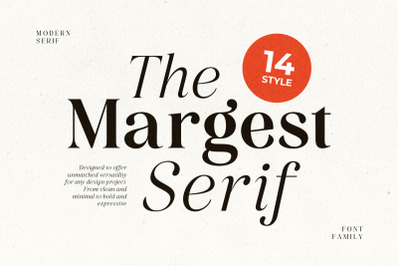 Margest - Modern Serif (14 FONTS)