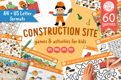 Construction site games and activities for kids
