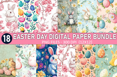 Easter Day Digital Paper Bundle