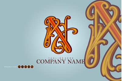 Elegant Intertwined N Monogram for Brand Identity