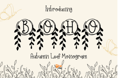 Autumn Leaf Monogram