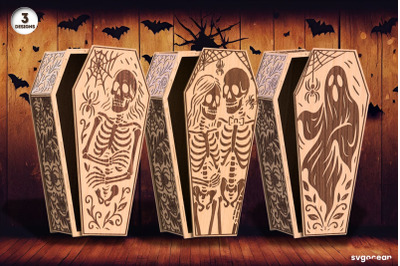 Skeleton Coffin Candy Box Bundle