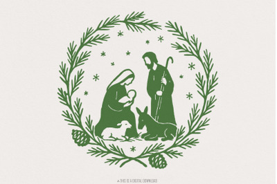 Christian Christmas Nativity Scene PNG, Holy Family, Baby Jesus, Relig