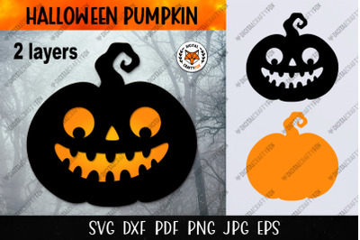 Halloween Pumpkin SVG, Jack O Lantern SVG, Pumpkin Paper Cut