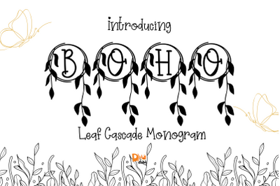 Leaf Cascade Monogram