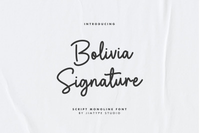 Bolivia Signature-Business Branding