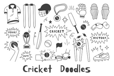 Cricket Doodles PNG Clipart