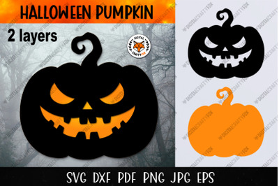 Halloween Pumpkin SVG, Jack O Lantern SVG, Pumpkin Paper Cut