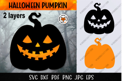 Halloween Pumpkin Laser Cut SVG, Pumpkin Paper Cut