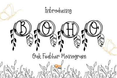 Oak Feather Monogram