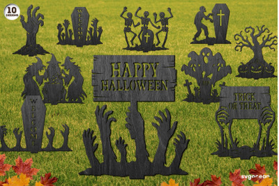 Halloween Garden Stakes Bundle