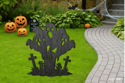 Ghost Garden Stake Laser Cut