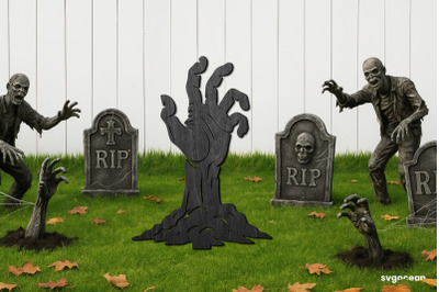 Zombie Hand Garden Stake Laser Cut