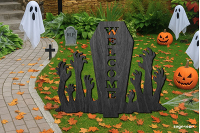 Zombie Hands Garden Stake Laser Cut