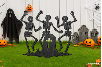 Skeleton Garden Stake Laser Cut