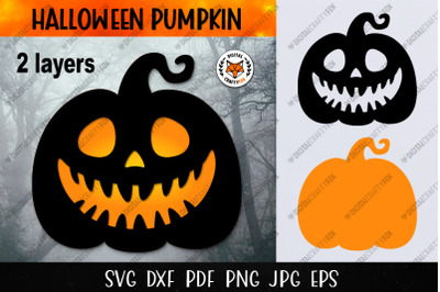Halloween Pumpkin Laser Cut SVG, Jack O Lantern SVG