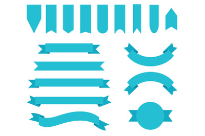 Robin Blue Badge &amp; Banner Clip Art Set