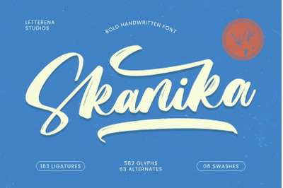 Skanika - Bold Handwritten Font
