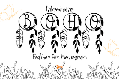 Feather Arc Monogram