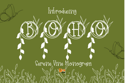 Serene Vine Monogram
